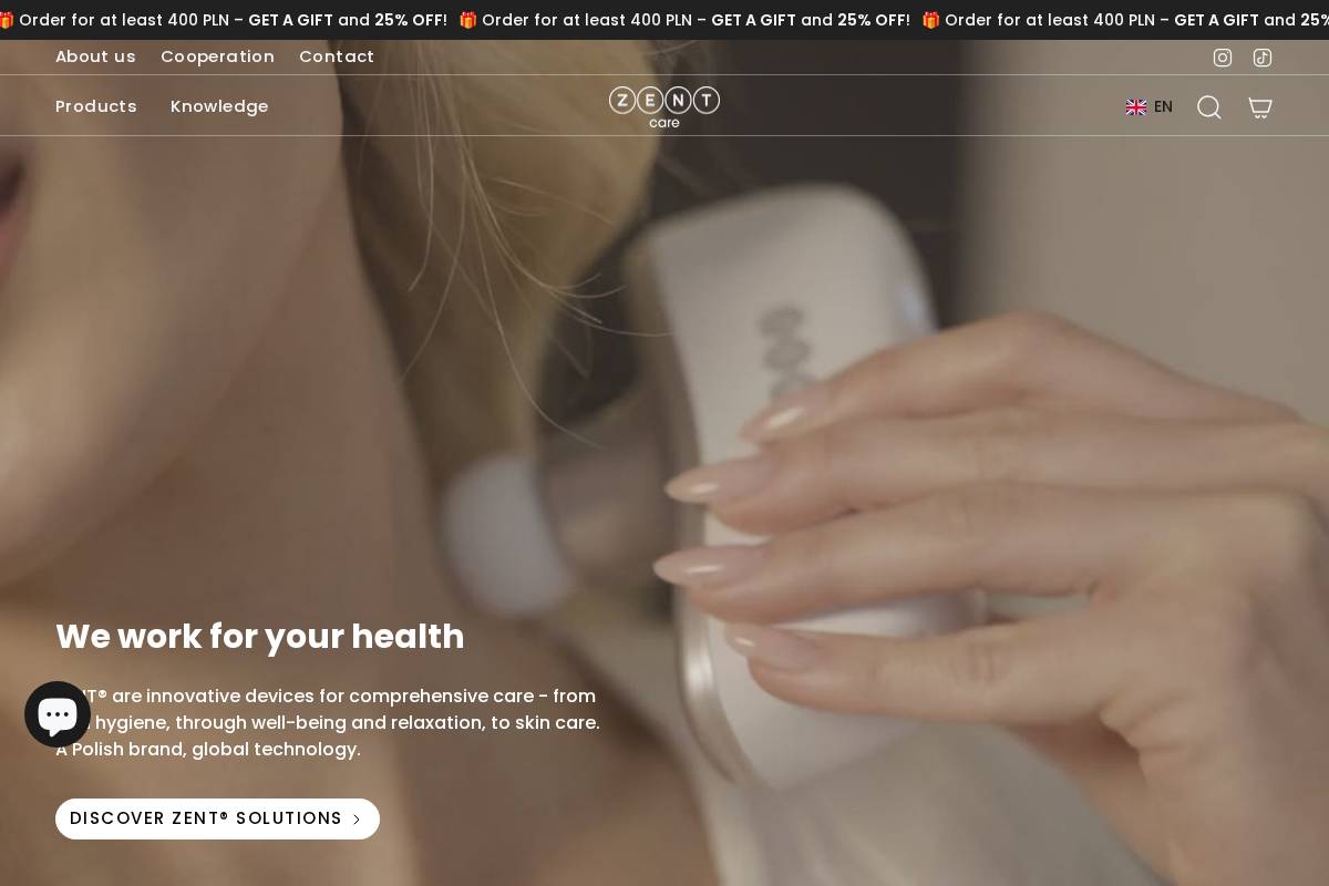 zentcare.com homepage screenshot