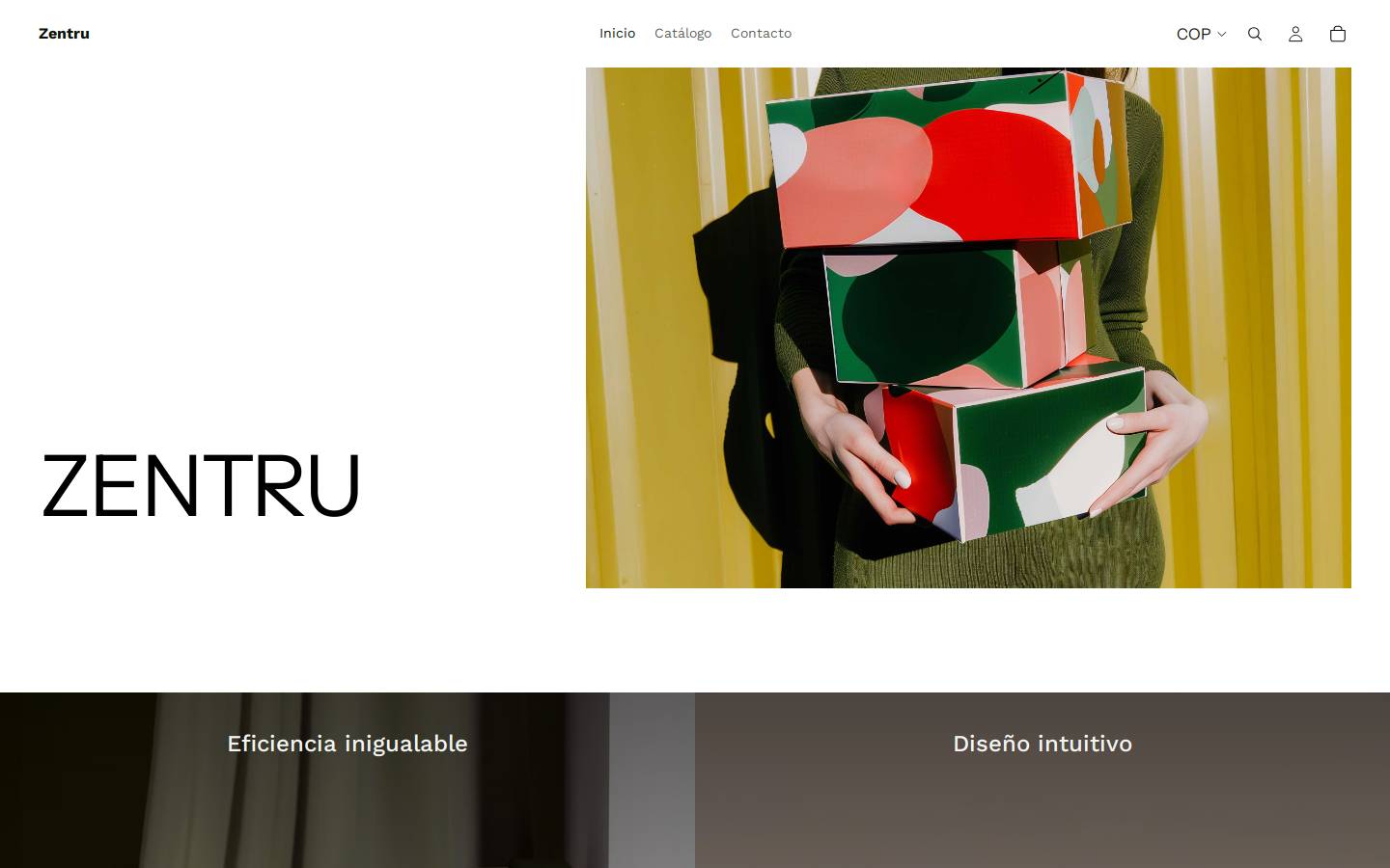 zentru.shop homepage screenshot