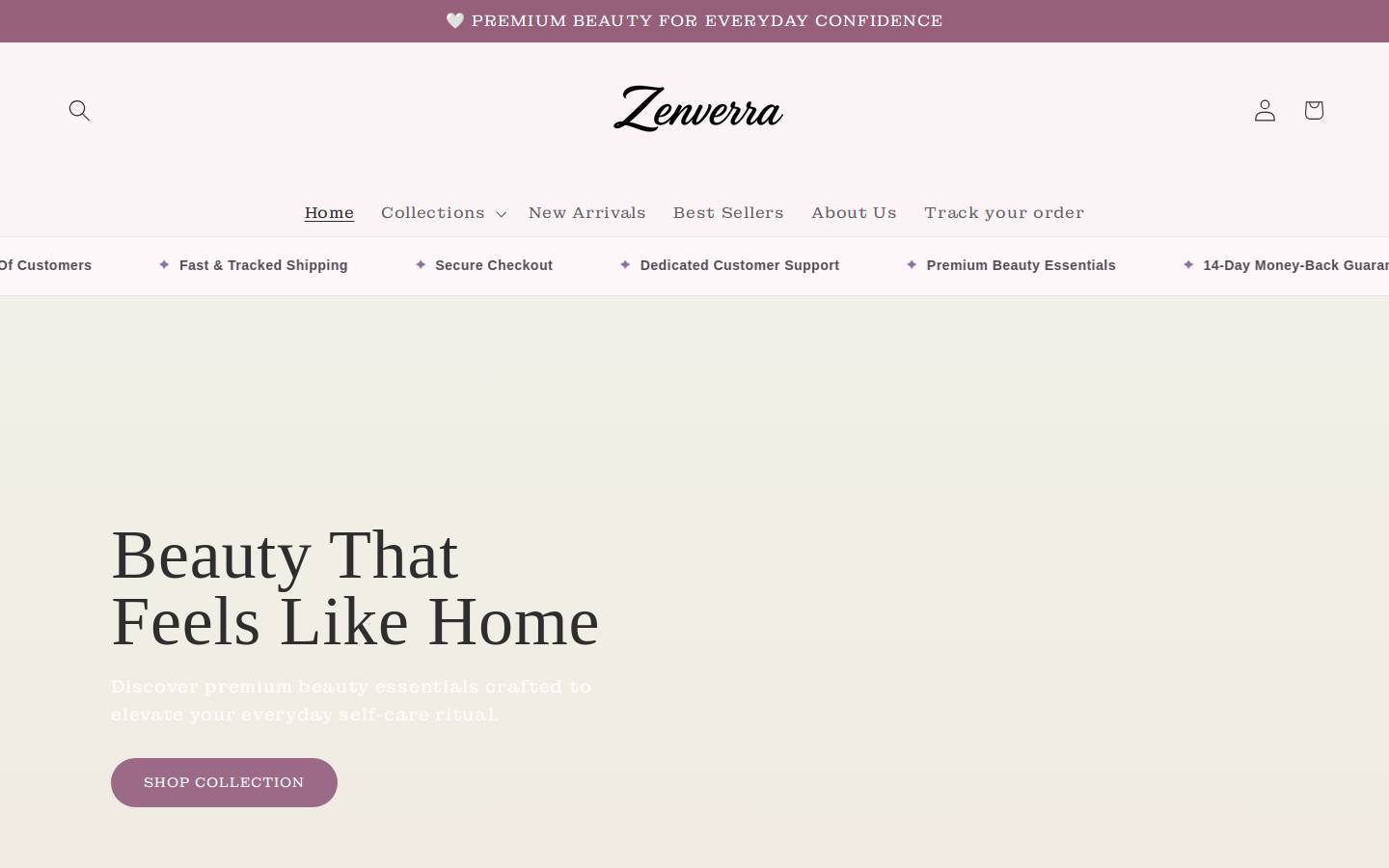 zenverra.com homepage screenshot