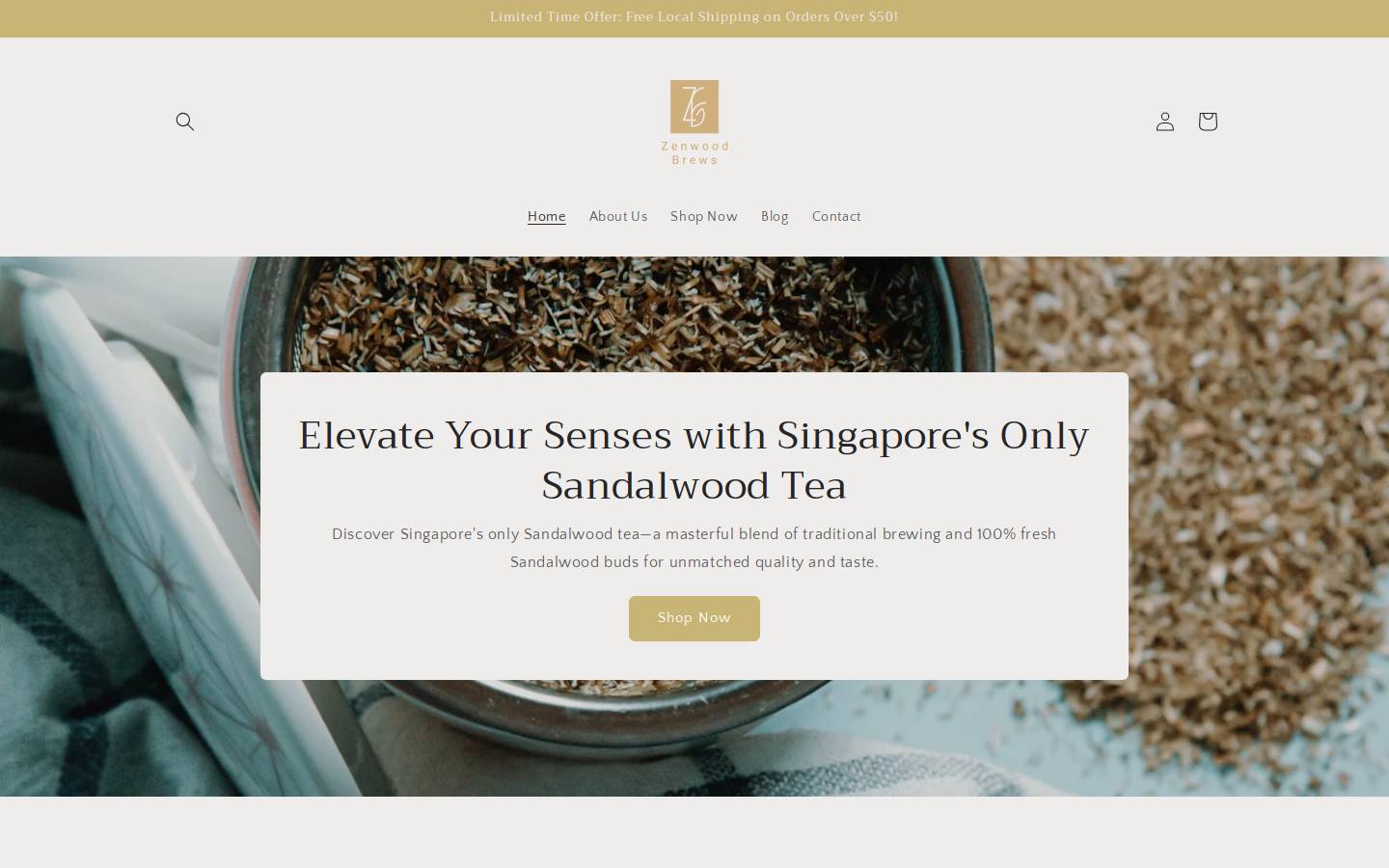 zenwoodbrews.com homepage screenshot