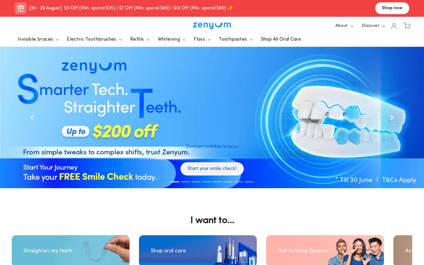 zenyum.com homepage screenshot