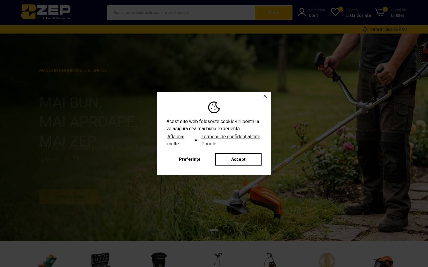 zep.ro homepage screenshot