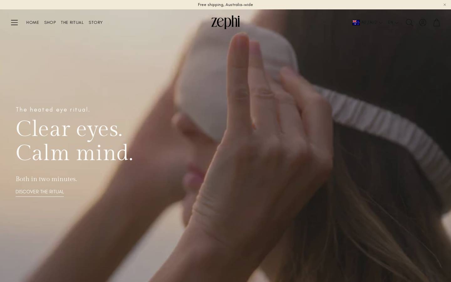 zephi.co homepage screenshot