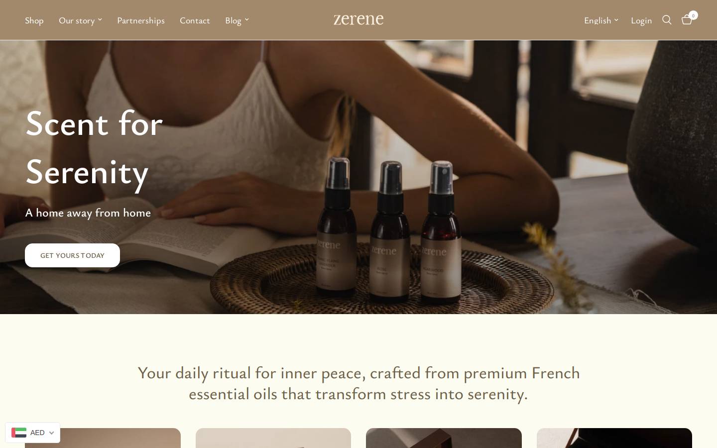 Zerene homepage screenshot