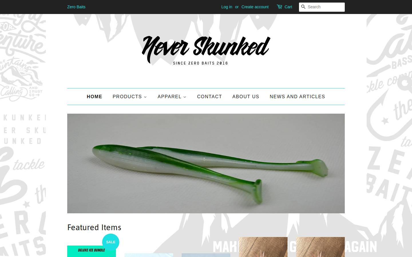 zero-baits.com homepage screenshot