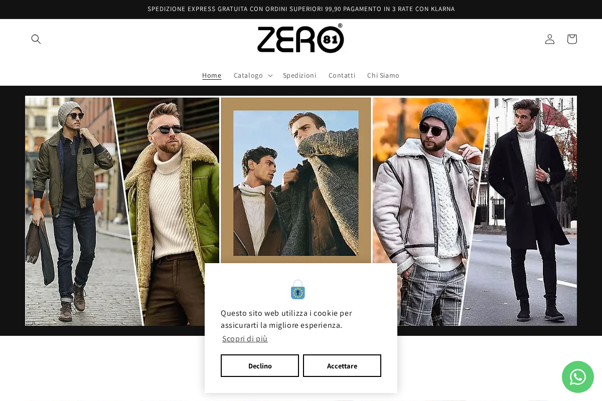 zero81italia.com homepage screenshot