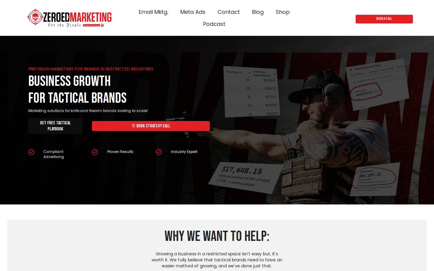 zeroedin.co homepage screenshot