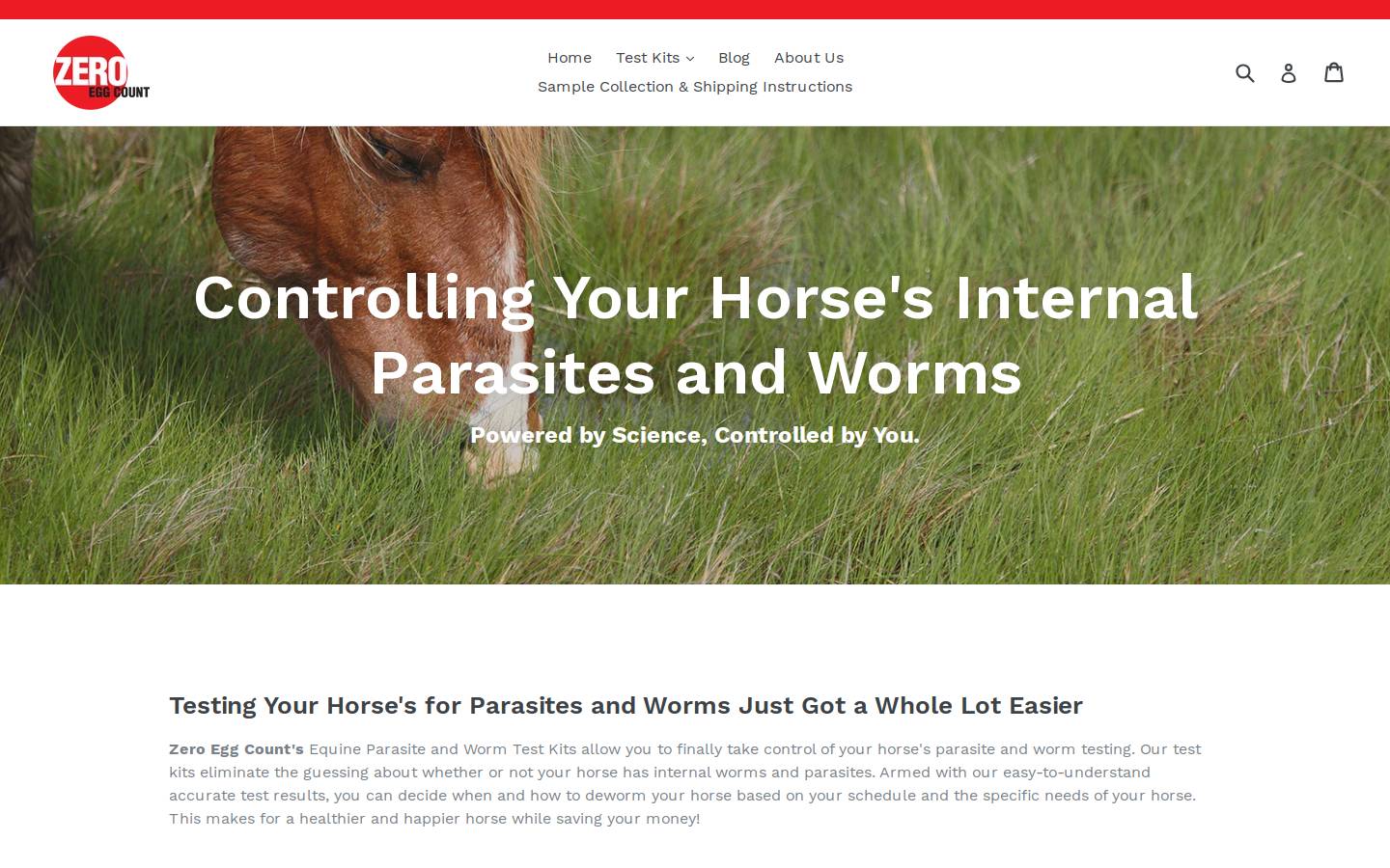 zeroeggcount.com homepage screenshot