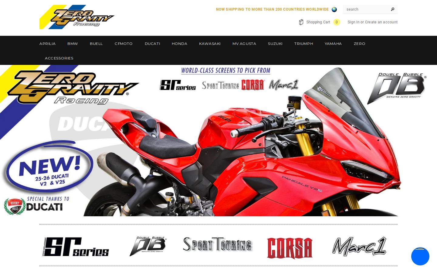 zerogravity-racing.com homepage screenshot