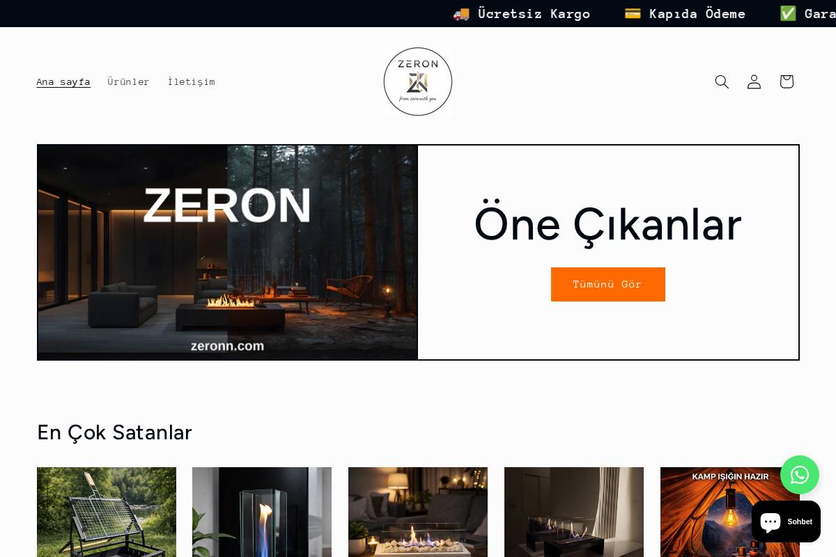 zeronn.com homepage screenshot
