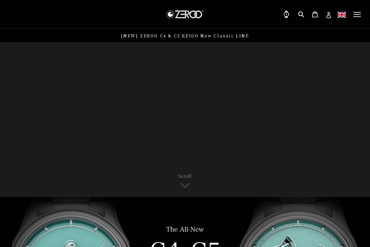zerootime.com homepage screenshot