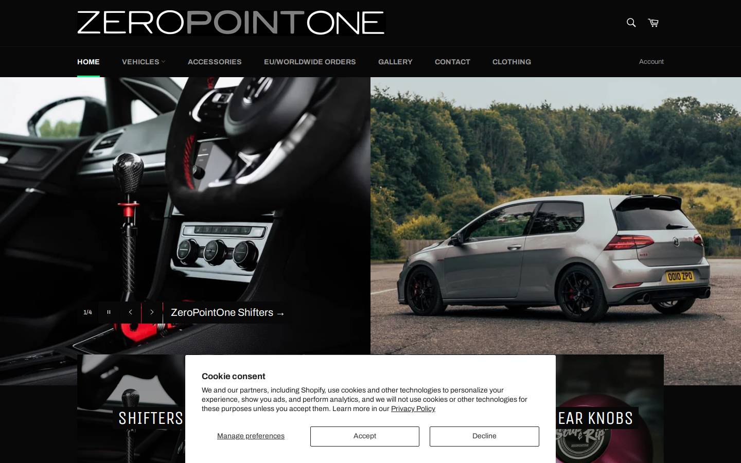 zeropointone.tech homepage screenshot