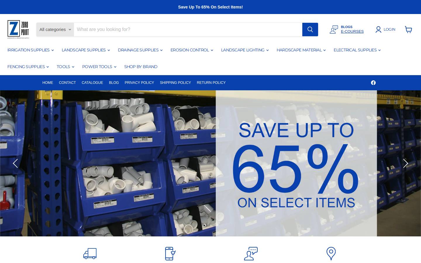 zeropointsales.com homepage screenshot