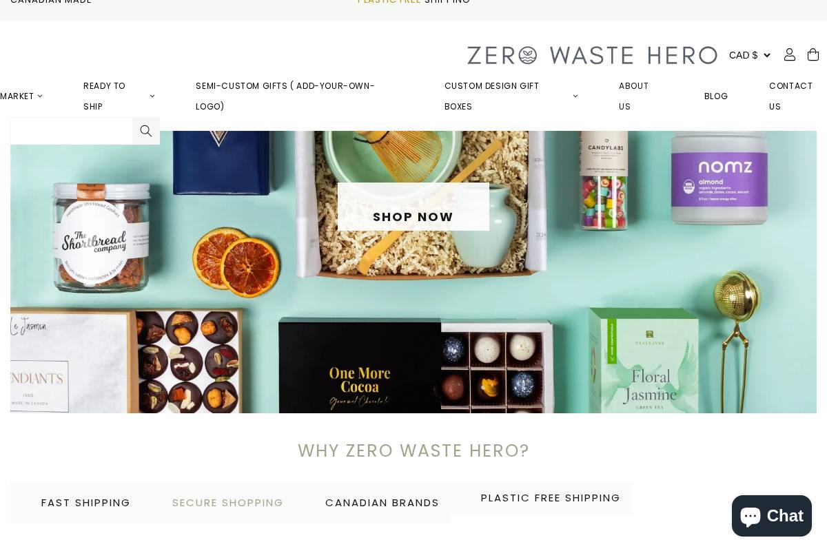 zerowastehero.ca homepage screenshot