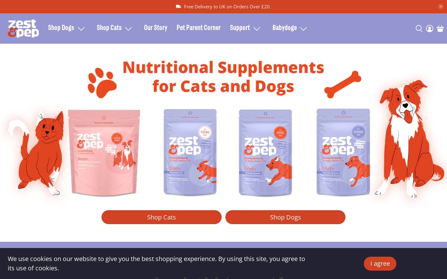 zestandpep.com homepage screenshot