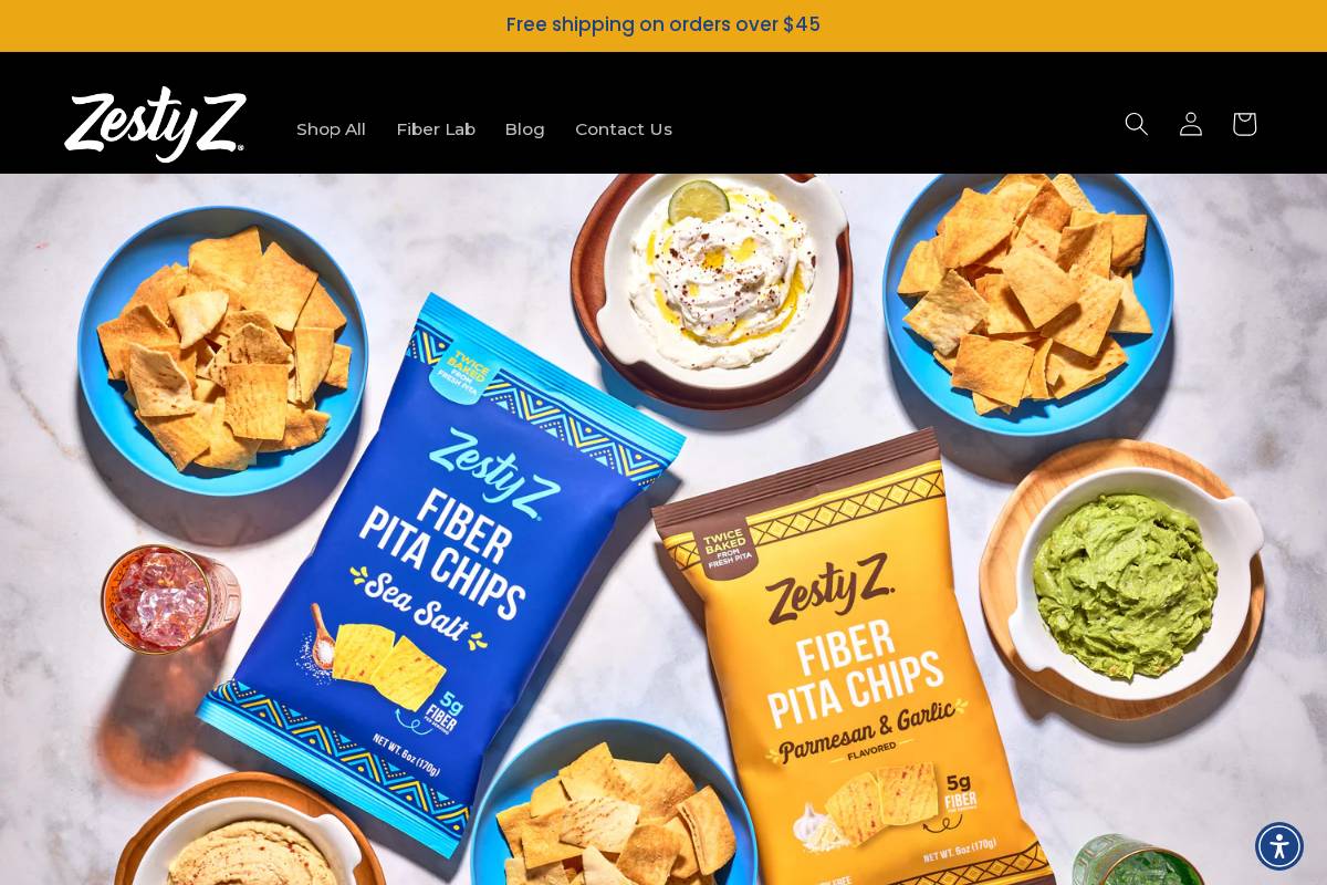 zestyz.com homepage screenshot