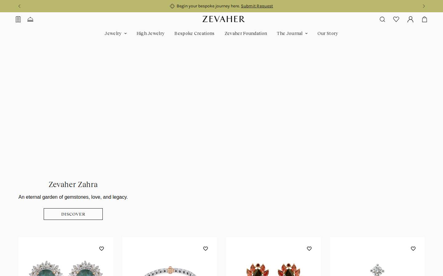 zevaher.com homepage screenshot