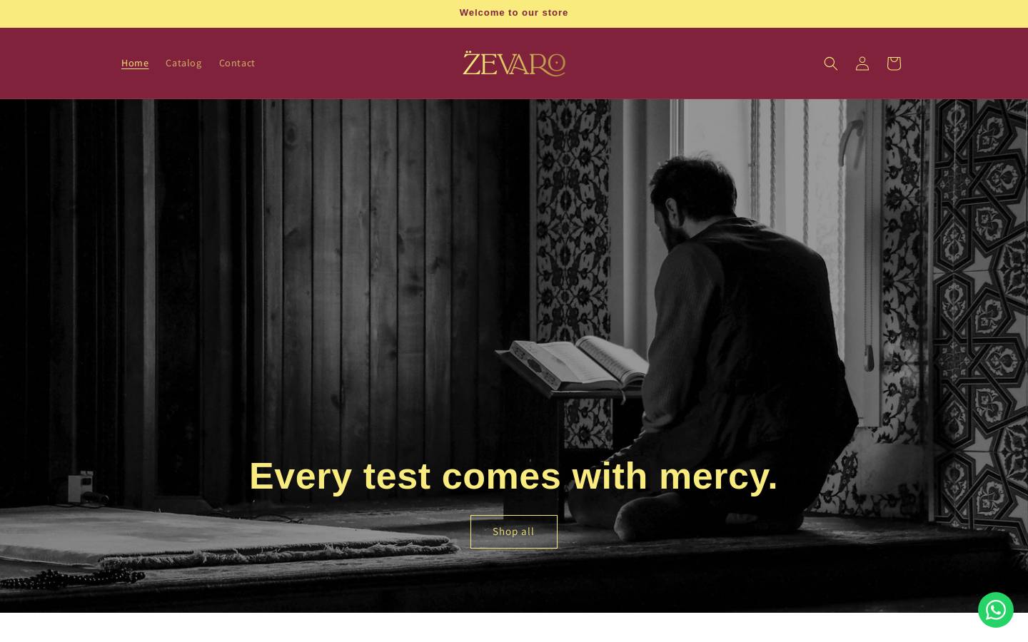 zevarostore.in homepage screenshot
