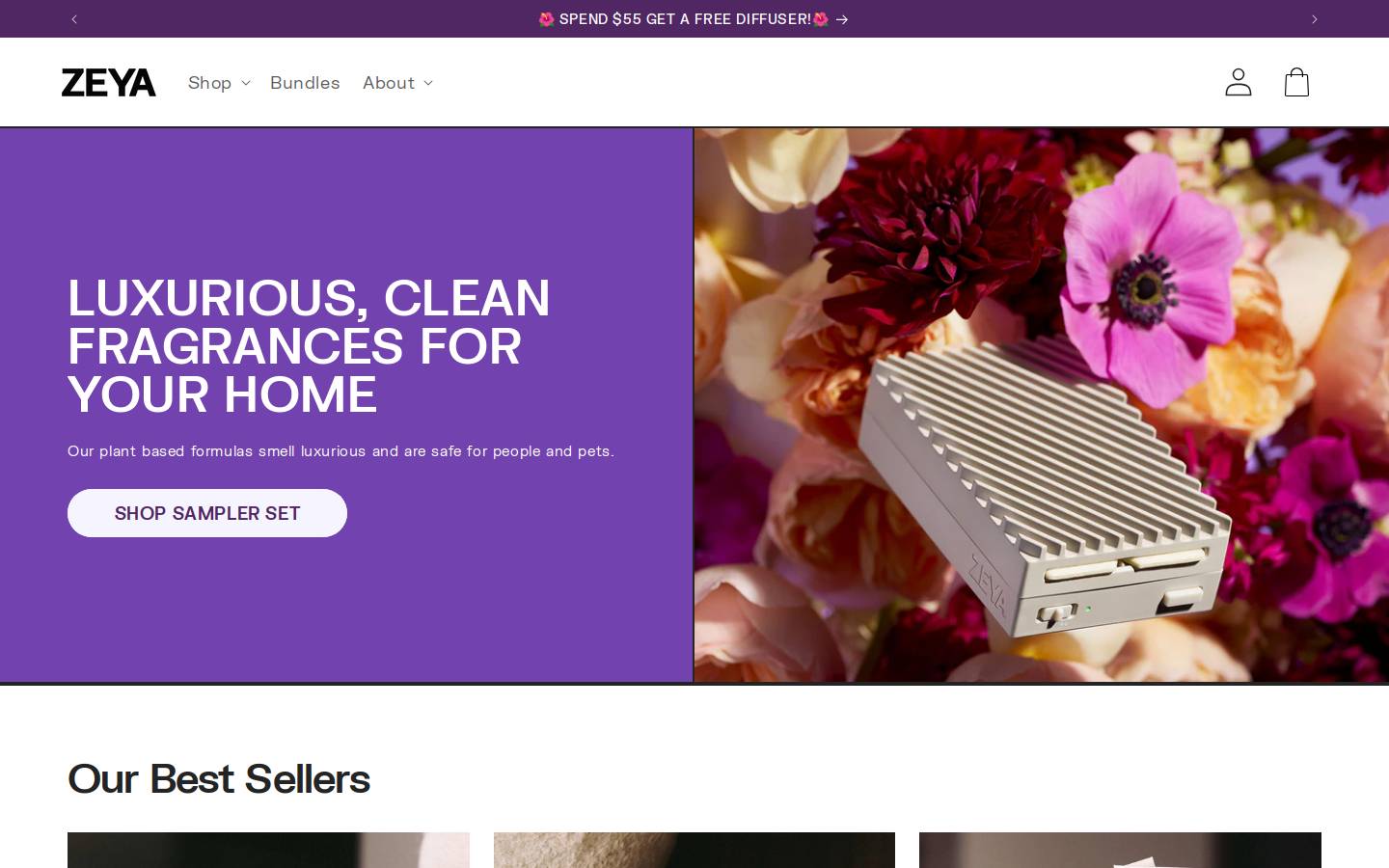 zeyashop.com homepage screenshot