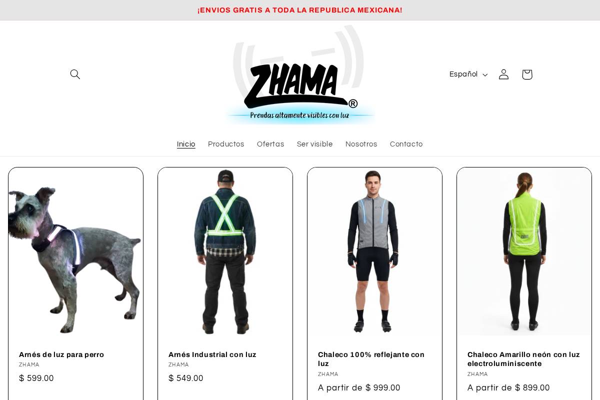 zhama.com.mx homepage screenshot