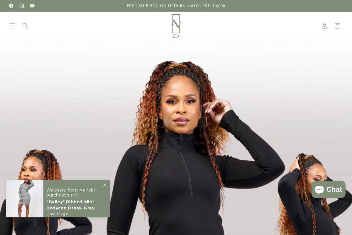 ziaafrica.com homepage screenshot