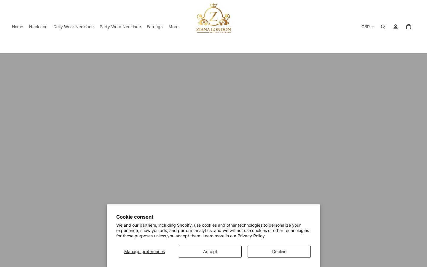 ziana.co.uk homepage screenshot
