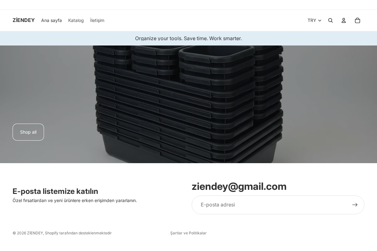 ZİENDEY homepage screenshot
