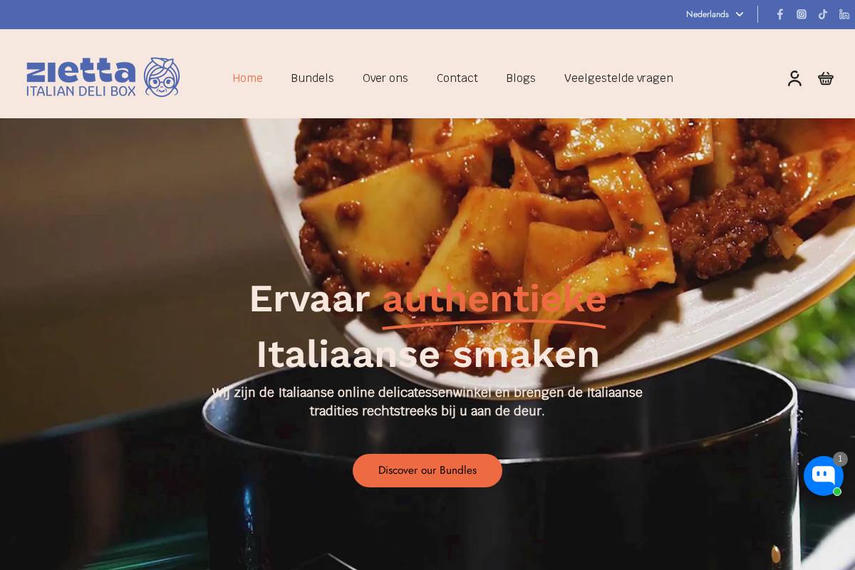 ziettabox.com homepage screenshot