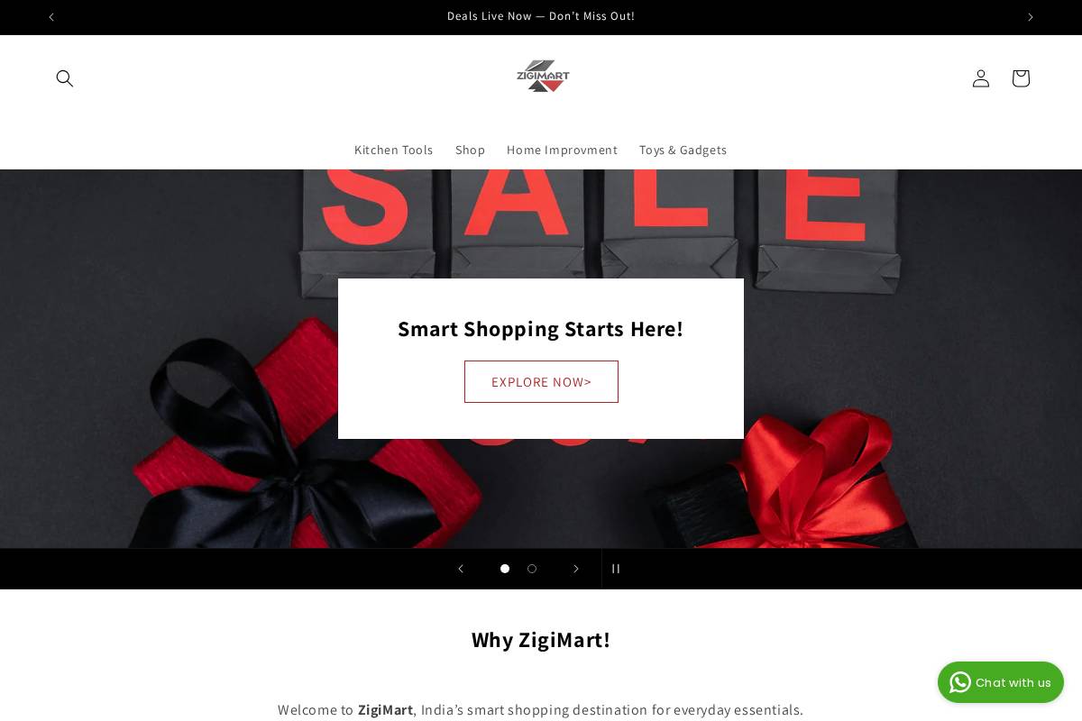 zigimart.com homepage screenshot