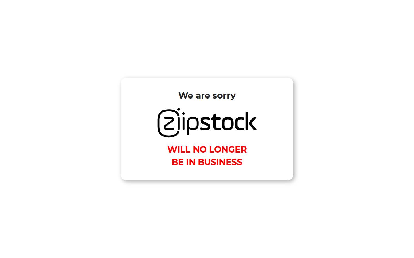 Ziip Stock homepage screenshot
