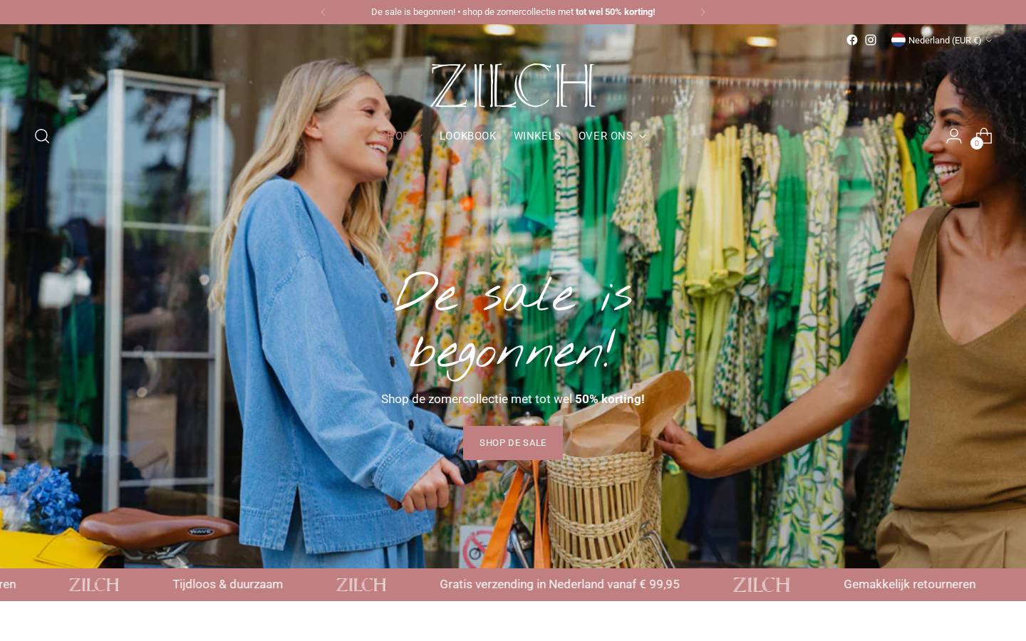 Zilch USA homepage screenshot