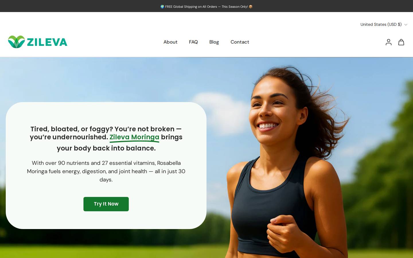 zileva.com homepage screenshot