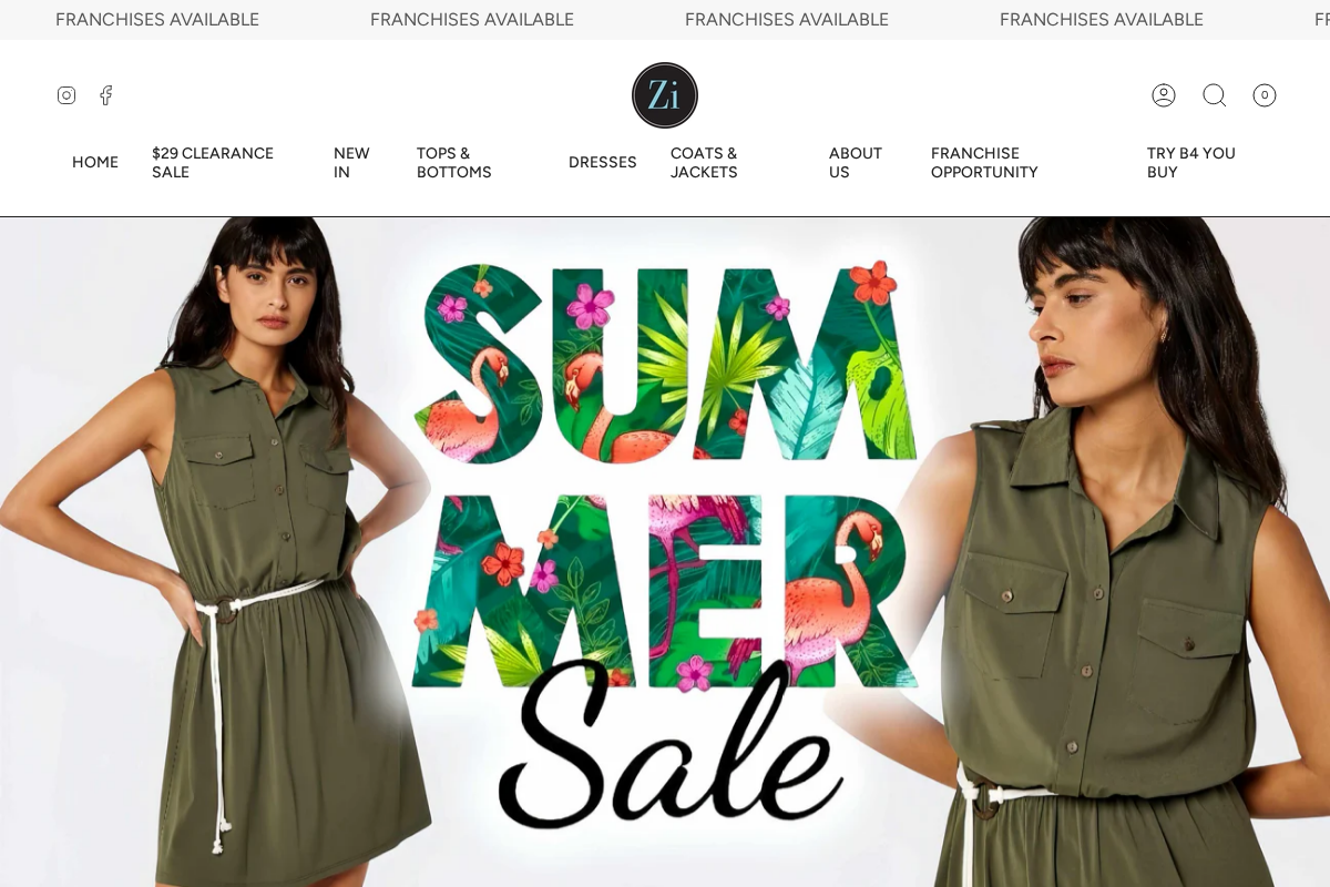 ZI LIFE homepage screenshot