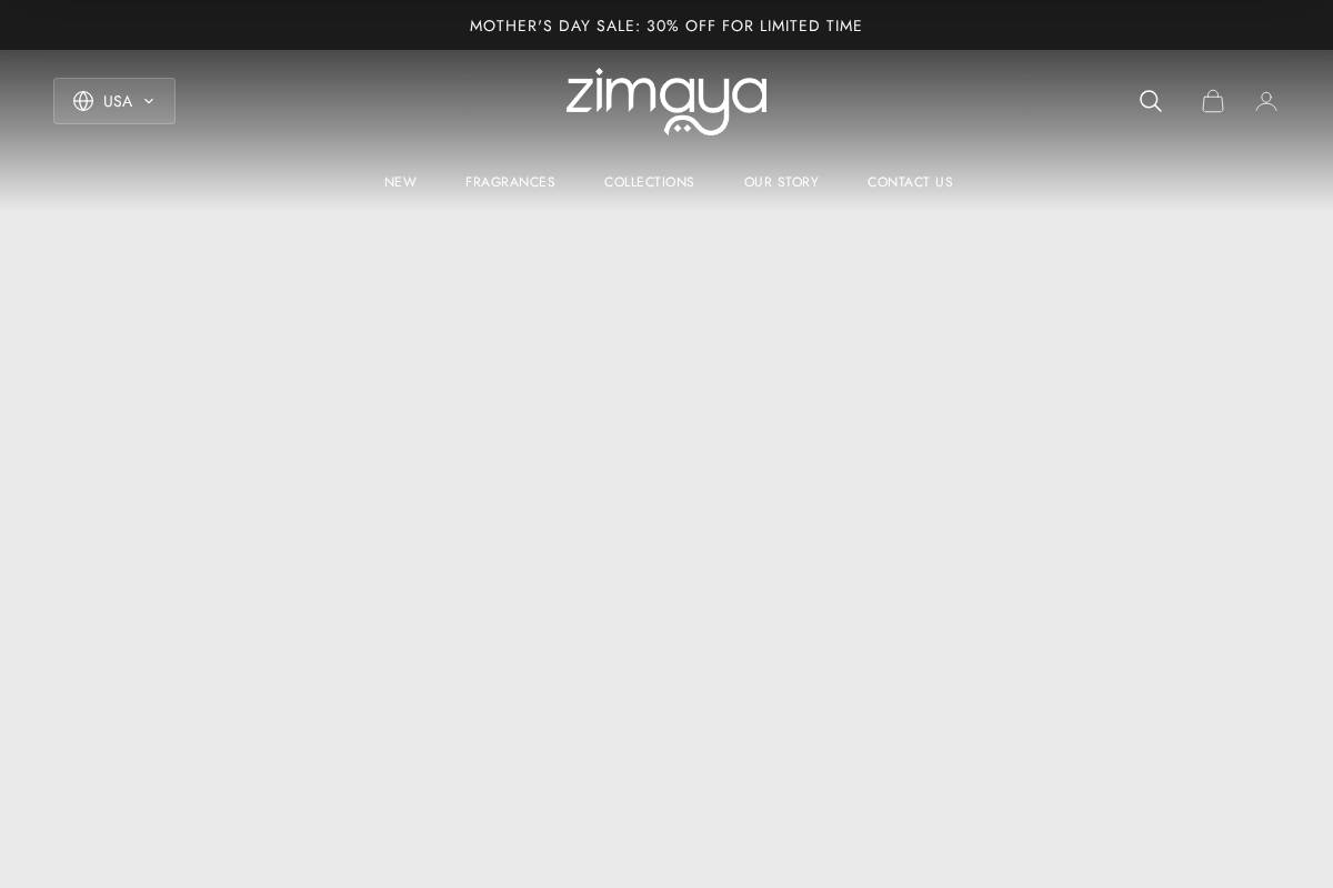 zimayaperfumes.com homepage screenshot
