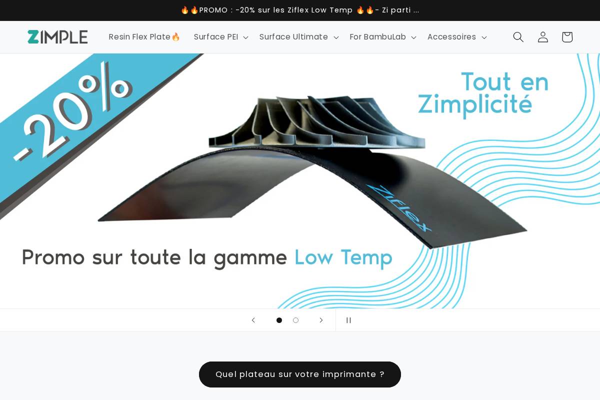 zimple3d.com homepage screenshot
