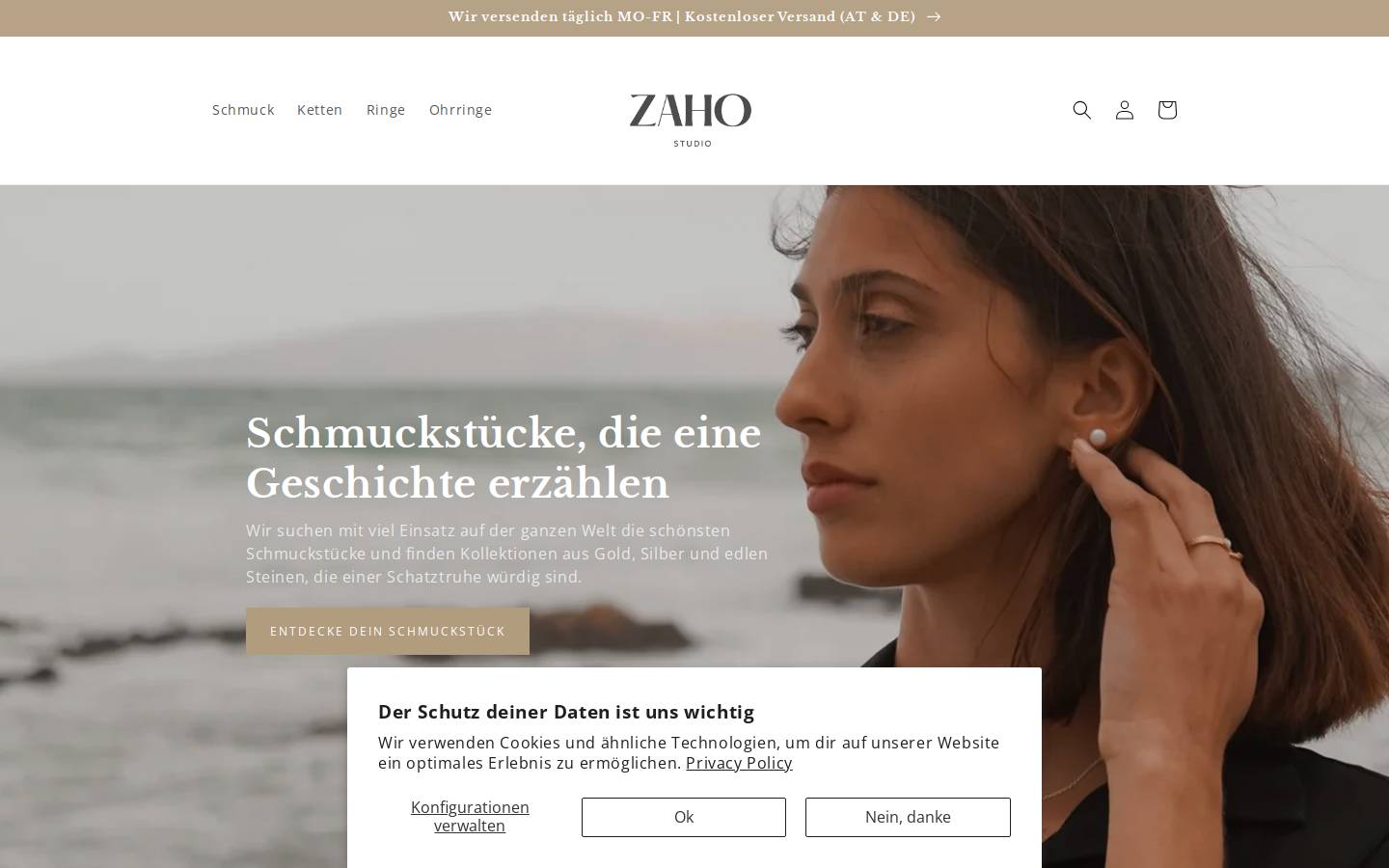 zimtahorn.de homepage screenshot