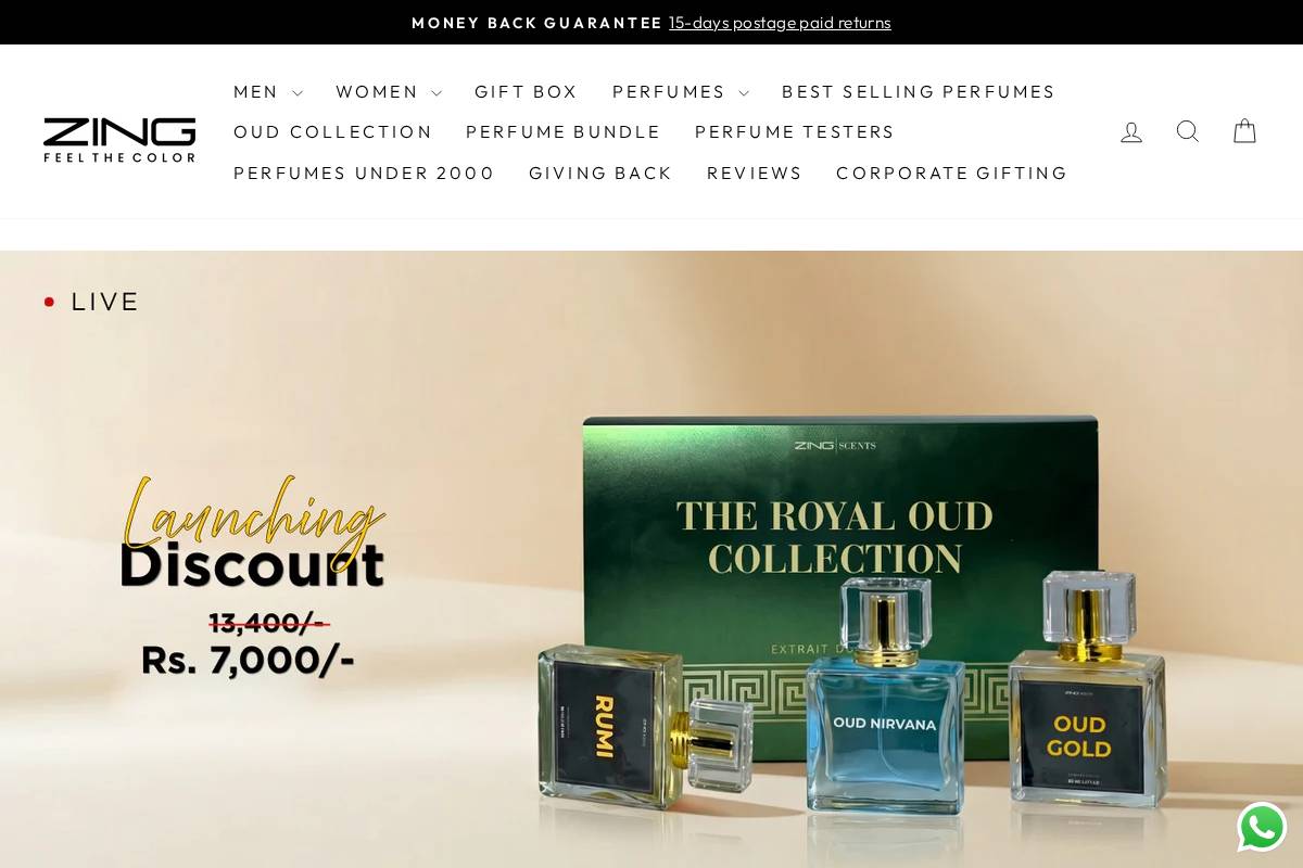 zing.pk homepage screenshot