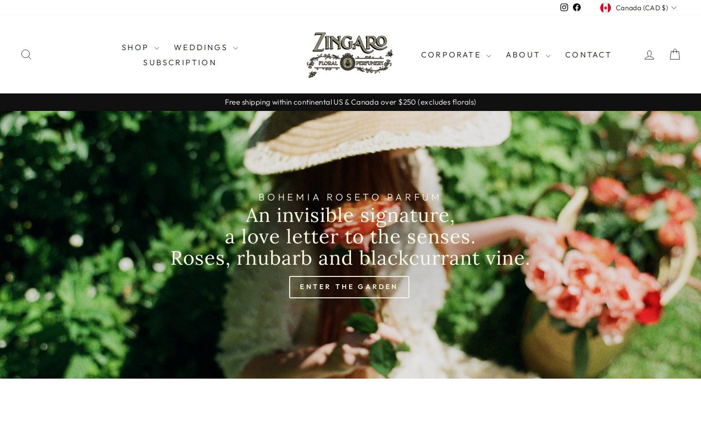 zingaropure.com homepage screenshot