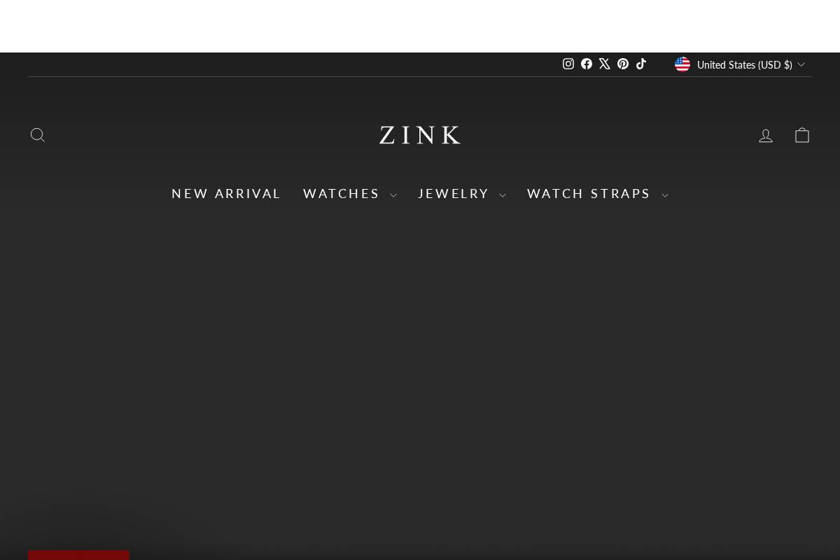 zink.com homepage screenshot