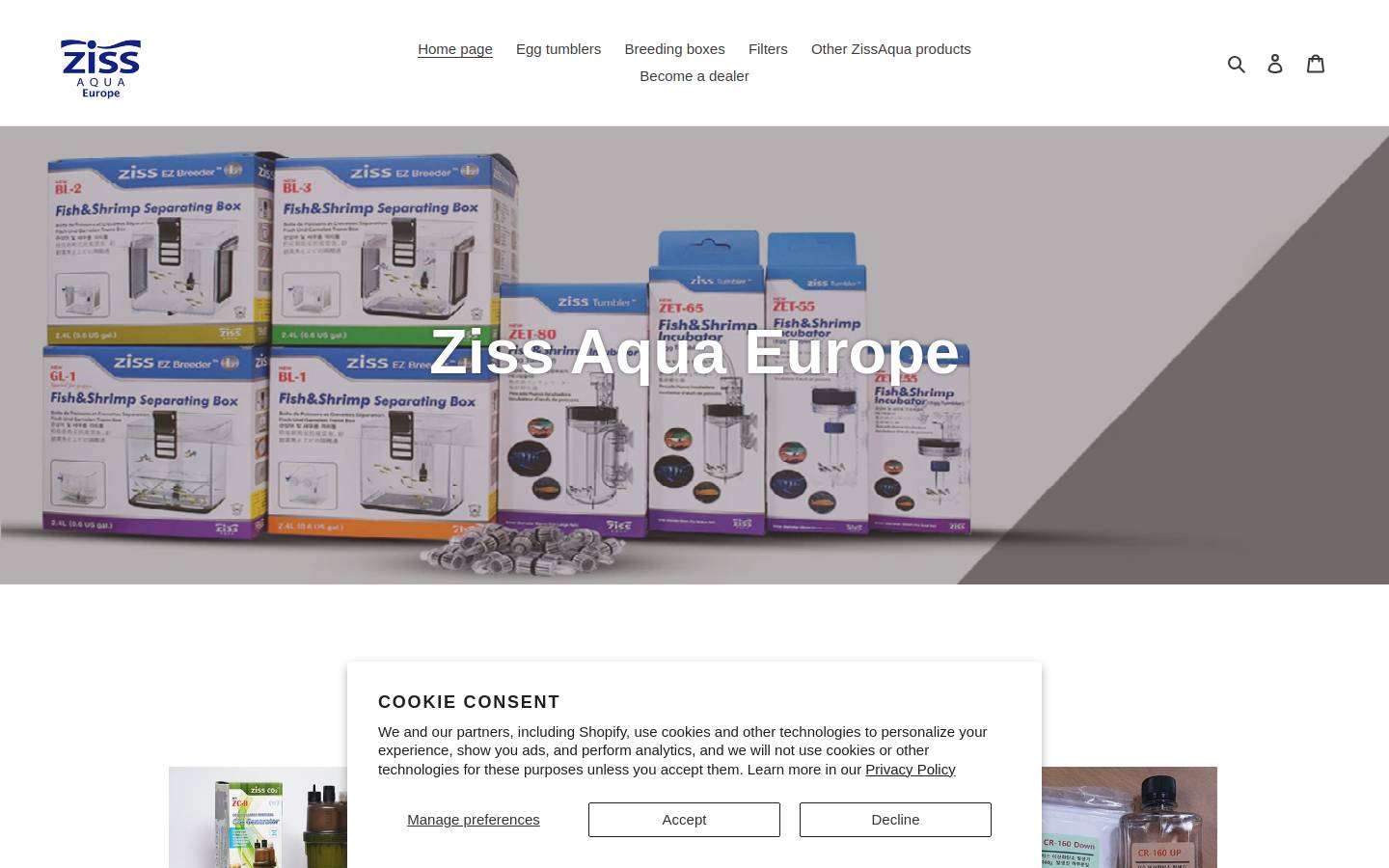 zissaqua.es homepage screenshot