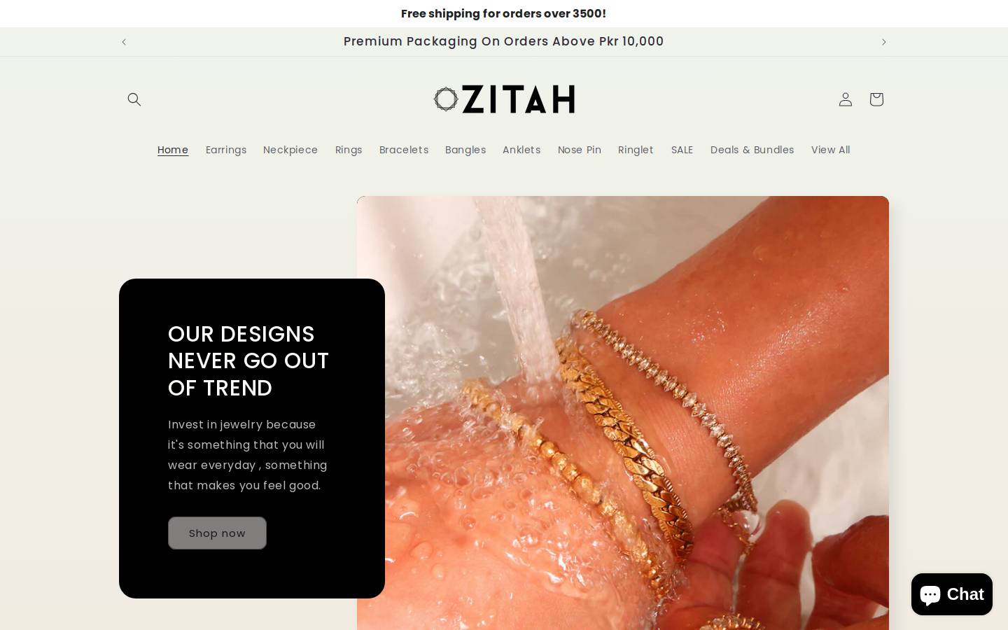 zitahlive.com homepage screenshot