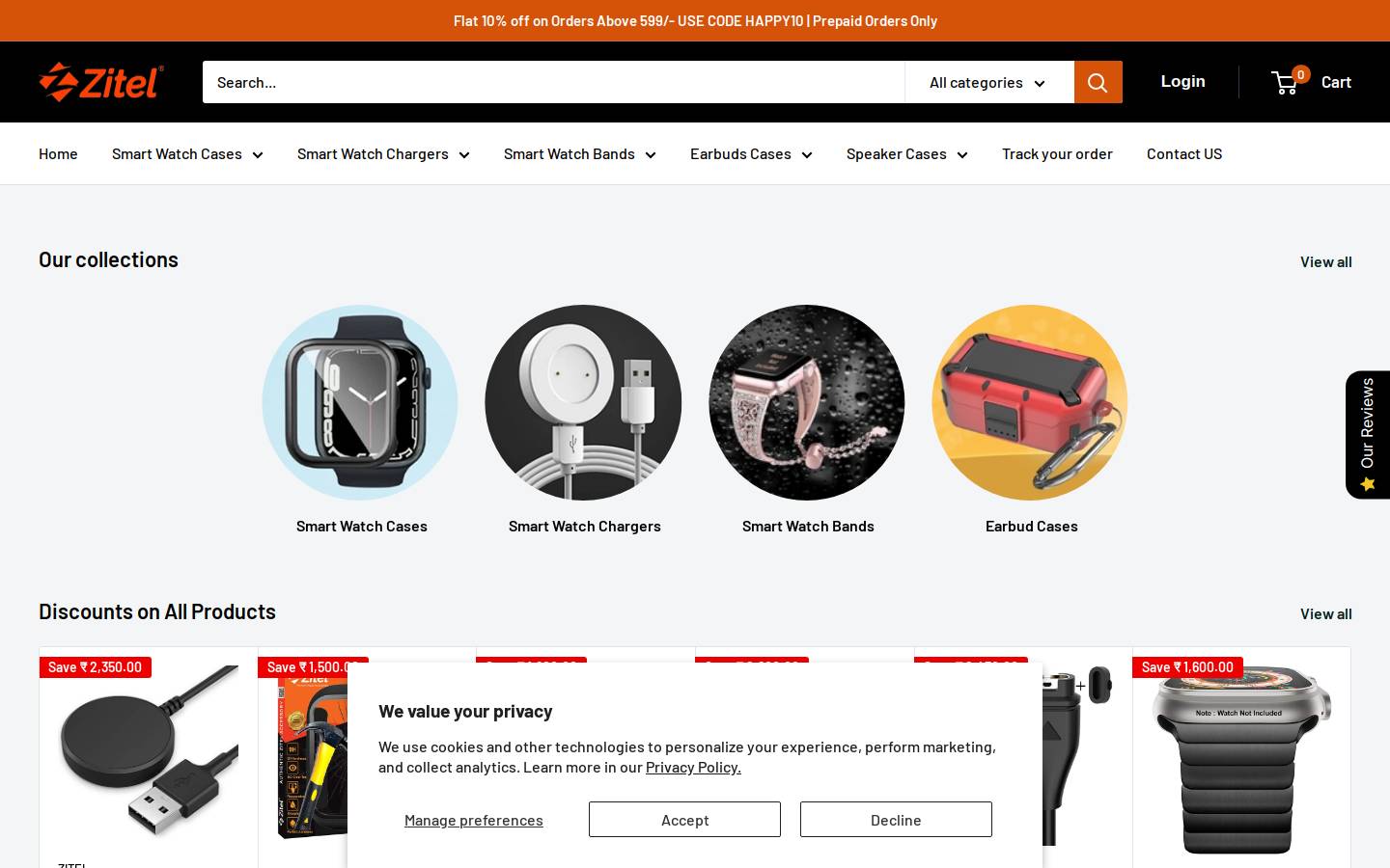 zitel.in homepage screenshot