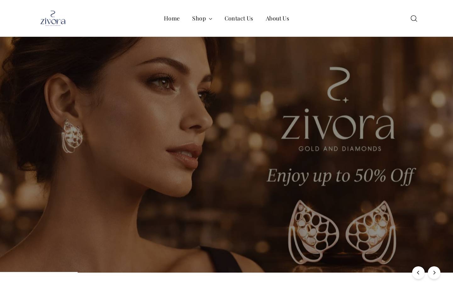 zivoragold.com homepage screenshot