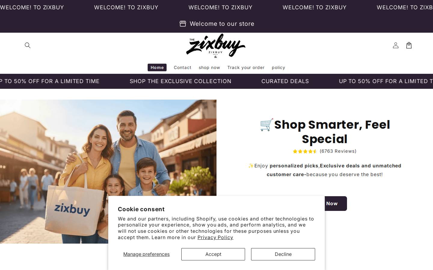 zixbuy.com homepage screenshot