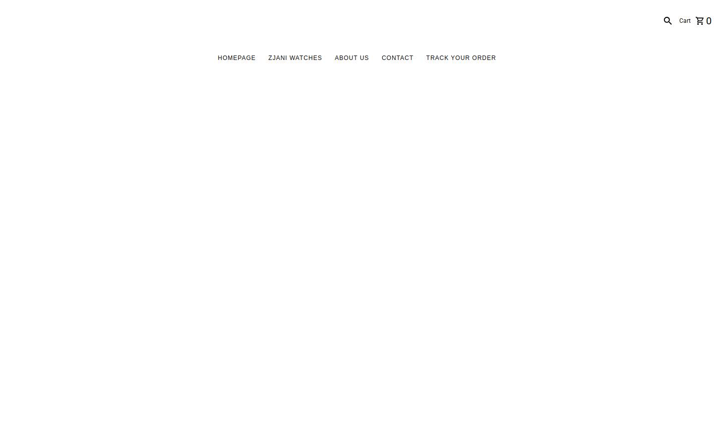 Zjaniwatches homepage screenshot