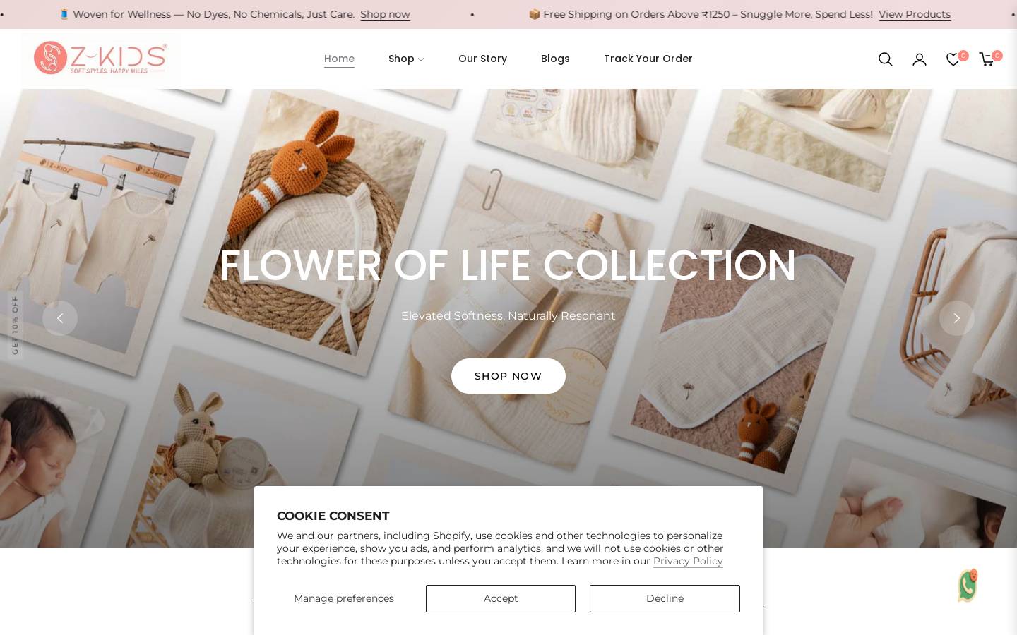 zkids.in homepage screenshot