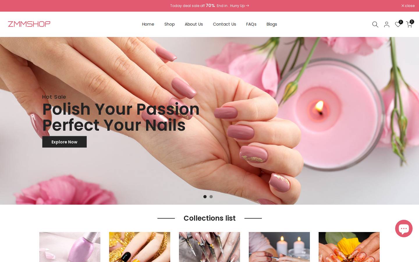 zmmshop.com homepage screenshot