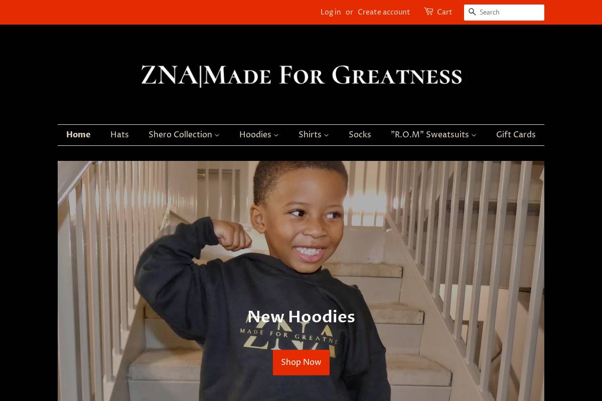znamadeforgreatness.com homepage screenshot