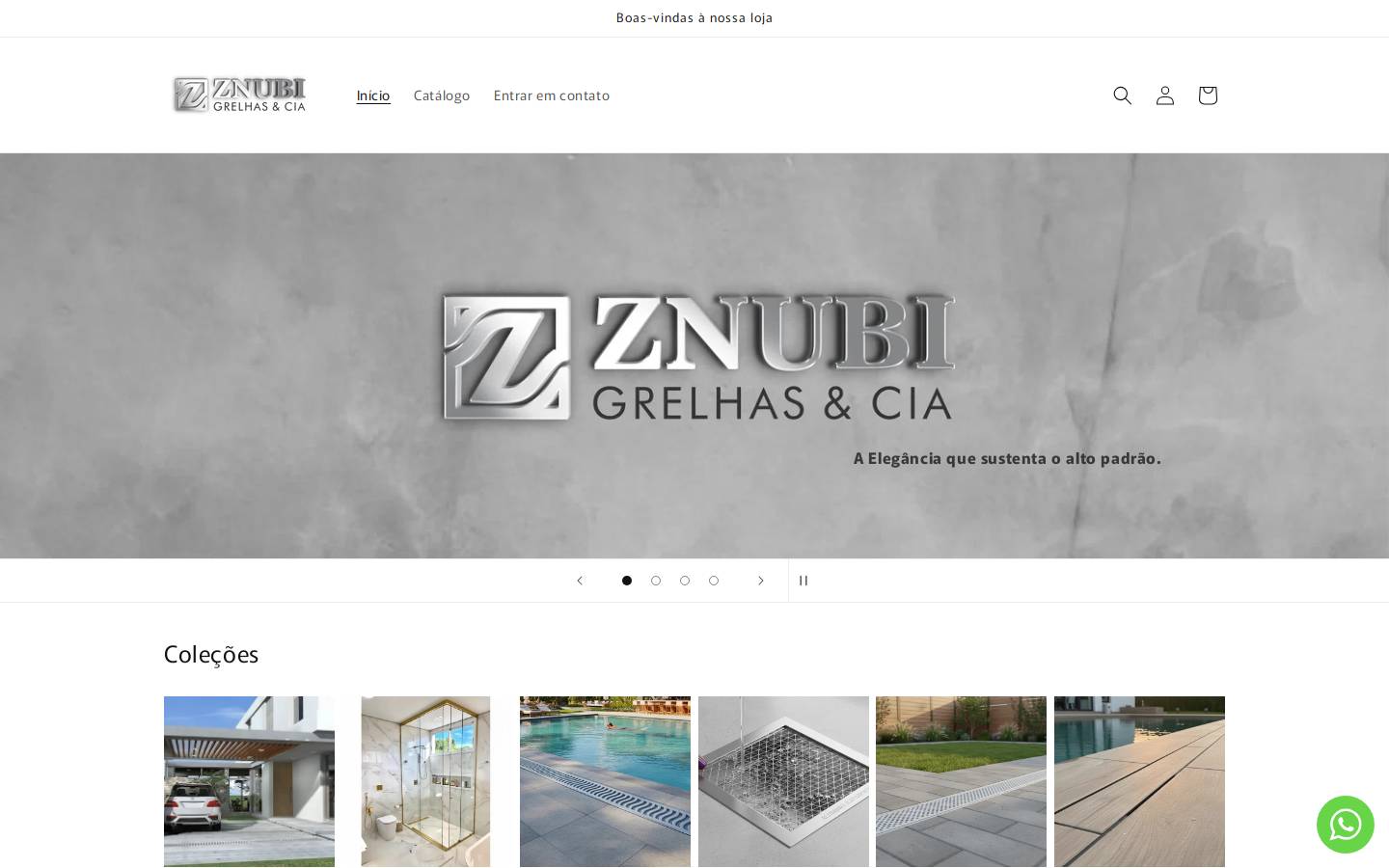 znubigrelhas.com.br homepage screenshot
