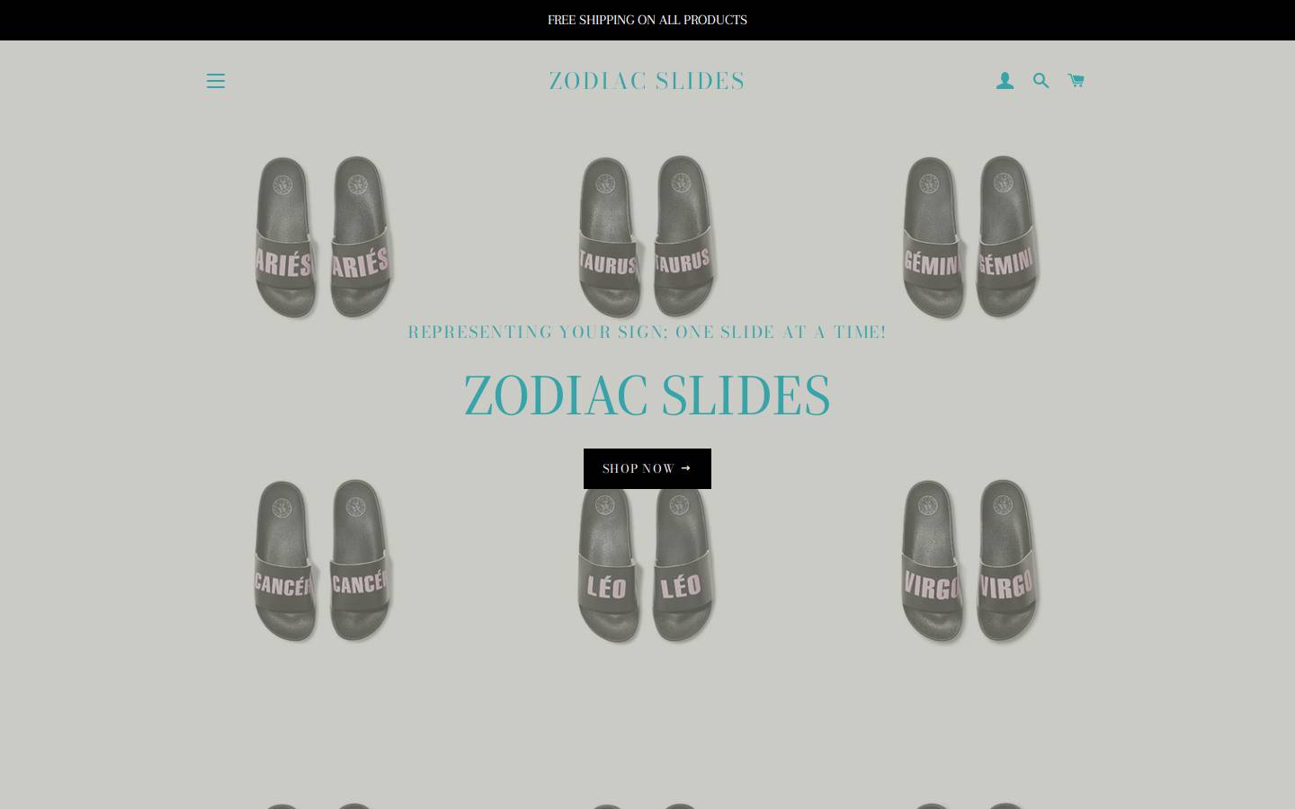 zodiacslides.com homepage screenshot